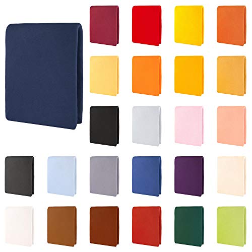 CelinaTex Aqua Fitted Sheet Divan Water Beds Cotton Elastane 200x220-220x240 cm dark blue