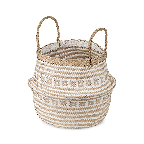 Compactor Belly Storage Basket S, Foldable Natural Woven Seagrass