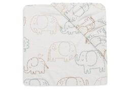 Jollein Fitted Sheet Jersey – For the Cradle – Elephant Tales – 40/50x80/90cm – Cotton Crib Sheet – Baby Bed Sheet – OEKO‑TEX Certified
