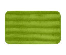 Gözze - Non-Slip Soft Bath Mat, 100% Polyester, 60 x 100 cm - Dark Green