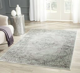 Safavieh Traditional Indoor Woven Rectangle Area Rug, Vintage Collection, VTG112, in Light Blue, 122 X 170 cm for Living Room, Bedroom or Any Indoor Space