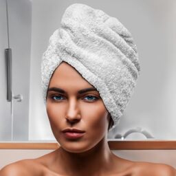 Soleil d'ocre, Cotton Bath Towel 24 x 62 cm Lagoon White