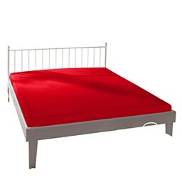 Bassetti Rosso 9314080 Fitted Sheet Plain Cotton/Elastane 140 x 200 cm / 160 x 220 cm