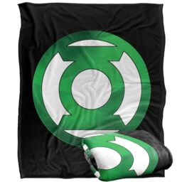 LOGOVISION Green Lantern Green Chrome Logo Silky Touch Super Soft Throw Blanket 152 X 127 Cm