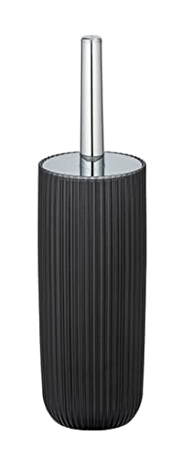 WENKO Agropoli Toilet Brush Holder Grey, Gray, 36.5 x 10 x 10 cm