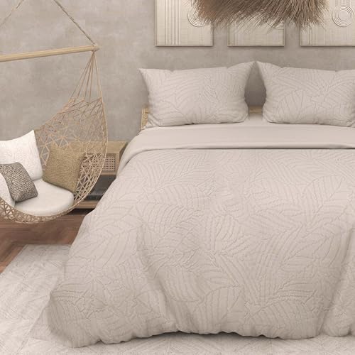 Intemporel Soleil d'Ocre, 3D Microfibre Duvet Cover Set 260 x 240 cm Maya Linen