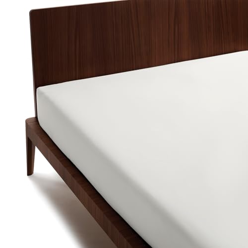 Guzzini Classic – Single Fitted Sheet, 90 x 200 cm, 100% Cotton, OekoTex Certified Fresh and Breathable, Single Mattress Protector with Elastic Band, Fitted Bottom Sheet 30 cm