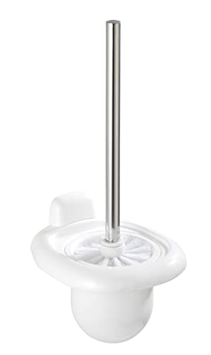 WENKO 17947100 Toilet brush Pure - Acrylonitrile-Butadiene-Styrene (ABS), 15.5 x 36 x 16 cm, White