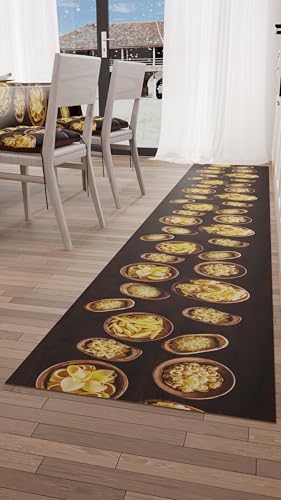 PETTI Artigiani Italiani-Kitchen Rug, Kitchen Rectangualr Rugs, Area Rug, 3D Print Pattern, 100% Made in Italy