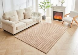 GC GAVENO CAVAILIA Faux Fur Fleece Area Rugs For Living Room Bedroom, Dining Room, Office - Indoor Outdoor Washable Rug Non Slip Floor Mat - Thick Pile Carpet Runner Fluffy Shaggy Rug, 120x170 Cm