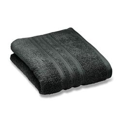 Catherine Lansfield Zero Twist Cotton 90x140cm Bath Sheet Pair Charcoal Grey