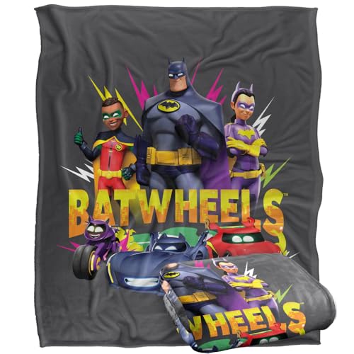 LOGOVISION Batwheels Batwheel Characters Team Silky Touch Super Soft Throw Blanket 152 X 127 Cm