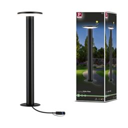 Paulmann Plug & Shine LED Bollard Light Plate Single Light IP44 3000K 6,1W Anthracite 94312