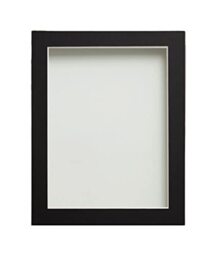 Frame Company Watson Rustic Picture Photo Frame fitted with Perspex, 30x20 inch with Black Mount for image size A2