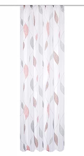 HOMEbasics - Printed Voile Curtain Paolo - Ideal for Stylish Living Rooms - Easy Assembly