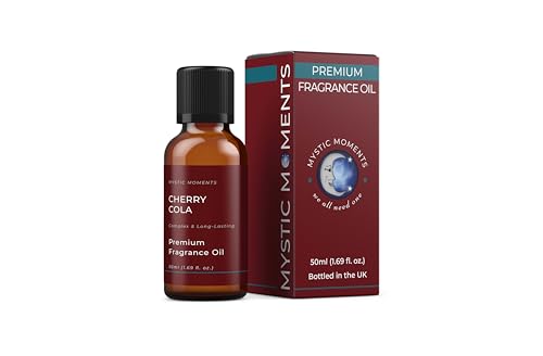 Mystic Moments - Cherry Cola Fragrance Oil - 50ml - Cherry Cola notes create a fizzy cherry cola scent for candles, soaps, wax melts and diffusers.