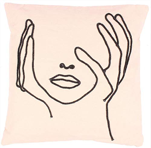 Decorative Square Cushion cover 50 x 50 cm for Home made from Cotton for Living Room Sofa Bedroom cc403