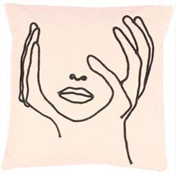 Decorative Square Cushion cover 50 x 50 cm for Home made from Cotton for Living Room Sofa Bedroom cc403