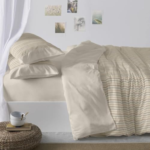 Burrito Blanco Duvet Covers, Cotton, Camel, Ancho de 150 a 160