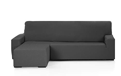 Martina Home Emilia Lounge Chair Cover, Anthracite, Short Left Arm
