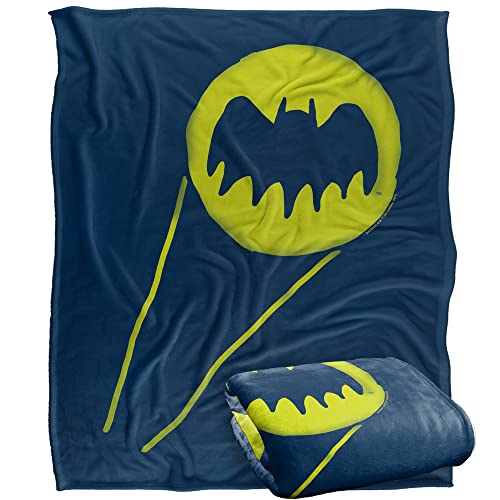 BATMAN Blanket, 152 x 127 cm The Bat Signal Silky Touch Super Soft Throw Blanket