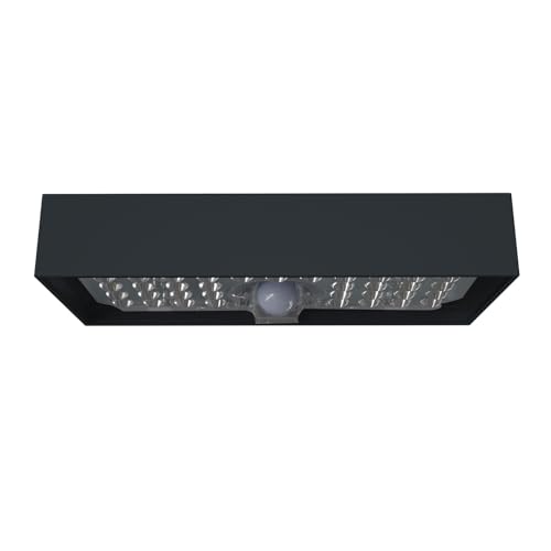 Velamp 800 Lumen Solar Wall Light, Outdoor LED Solar Light with Motion Detector. Wireless. IP44: Ideal for Outdoors, Balconies, Gardens, terraces, Walls...RAL 7016