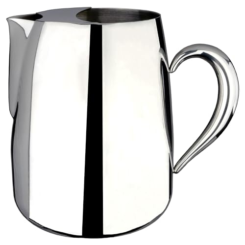 Caf?? Ol?? Premium Water Jug, 72oz / 2 Litre Serving Jug, Stainless Steel, Classic Handle Design with Mirror Finish, Perfect Pour Spout