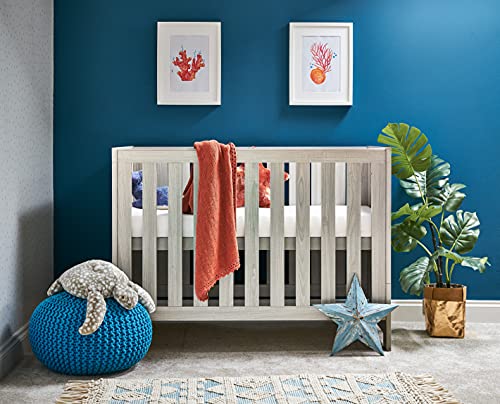Obaby Nika Mini Cot Bed - Grey Wash,Crib