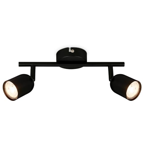 BRILONER Adjustable Ceiling Light for Living Room, Bedroom and Kitchen – Black