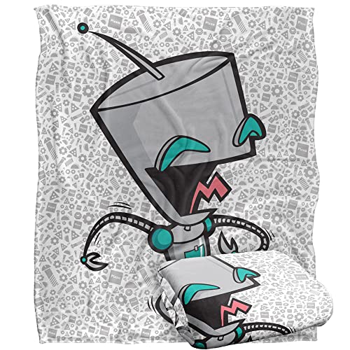 Invader Zim Laughing Gir Silky Touch Super Soft Throw Blanket 152 X 127 cm, White