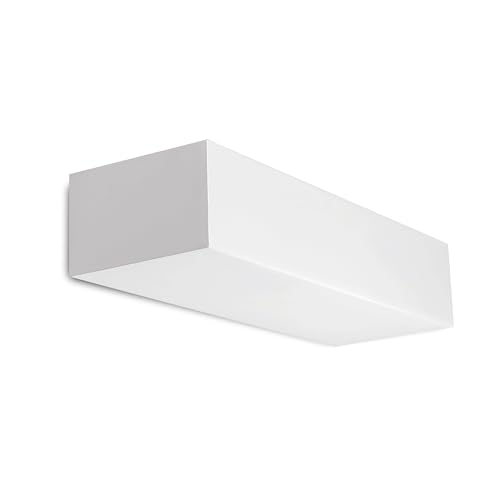 Integral LED Lamia Indoor Decorative Paintable Plaster Wall Mounted Up Light – Requires 1x E14 LED Bulb (Sold separately) – Match Your Interior, Ideal for Bedroom, Living Room, Hallways & Offices