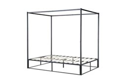 Birlea Furniture 135CM FARRINGDON METAL 4 POSTER BED BLACK