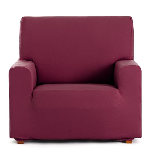 Eysa 1 Seater Bi-Elastic Sofa Cover Bordeaux Design Harlem