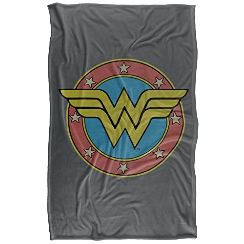 Wonder Woman Ww Vintage Emblem Silky Touch Super Soft Throw Blanket 91 x 147 Cm