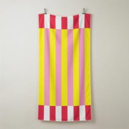 GC GAVENO CAVAILIA Beach Towel for Adults - Premium Microfibre Stripe Towel, Lightweight & Quick Dry - Soft Sand Free Beach Towls, Ideal for Travel & Swimming Towel - (70 x 152 cm) - Yellow