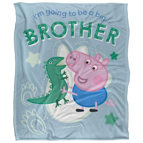 George Pig Big Brother Silky Touch Super Soft Throw Blanket 152 X 127 Cm