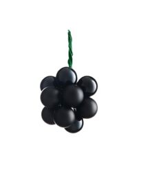 Black Glass Berry Cluster Baubles