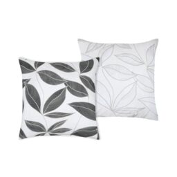STOF - Pillowcase Bag - Size 63 x 63 cm - Quality Cotton Percale - 100% Oeko-Tex Certified Cotton - Black - White - Matisse Model - Bed Linen - Modern - Zen
