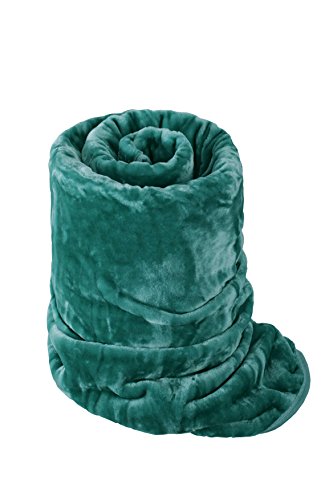 Rapport Home Luxury Dyed Mink Throw Blanket (150 x 200 cm) Teal