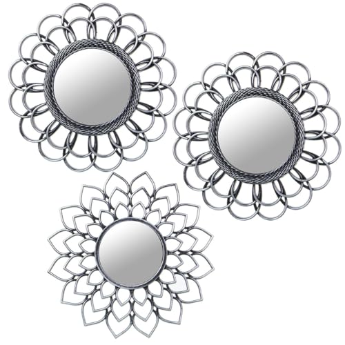 Alexandra House Living 3 x Acrylic Plastic Melamine Mirror Wall Art