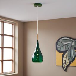 Green Ceiling Pendant Light 16cm Modern Drop Style Lampshade E27 Fitting