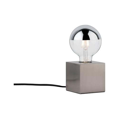 Paulmann 79730 Kura Table luminaire max. 20 watts Bedside lamp Brushed Iron Table lamp Metal E27
