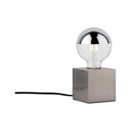Paulmann 79730 Kura Table luminaire max. 20 watts Bedside lamp Brushed Iron Table lamp Metal E27