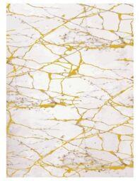 MANI TEXTILE TPS_MARB_JAU_80 Rug Polyester White Camel x_150_cm