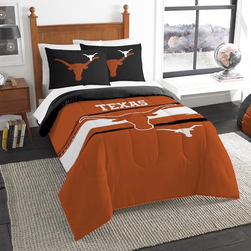 Northwest Texas Longhorns Comforter Set ??? Vols Bedding for Dorms, Guest Rooms, RVs, Tailgates & Game Day Decor, Full/Queen