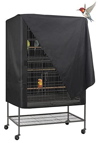 Explore Land Pet Cage Cover - Good Night Cover for Bird Critter Cat Cage to Small Animal Privacy & Comfort (X-large, Black)