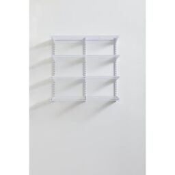 "Rubbermaid Pantry 36"" Closet Storage Organization System Kit, Metal, White, 4 Shelf"
