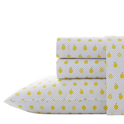 Poppy & Fritz Lemons Sheet Set, Twin, Bright Yellow