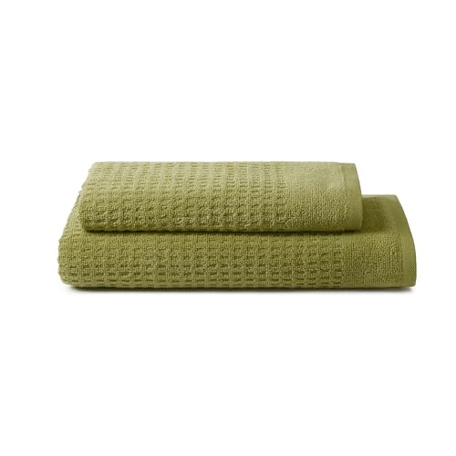 Sweet Home – Bath Towels and Bidet in 100% Pure Cotton Terry Towel, Oeko-Tex Zero Twist Certified Bath Towel Set with Bath Towel 50 x 100 and 40 x 50 cm, Soft and Absorbent Also as Gym Towel