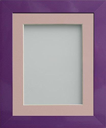 Frame Company Candy Range Purple Picture Photo Frames with Mount *Choice of Colours*